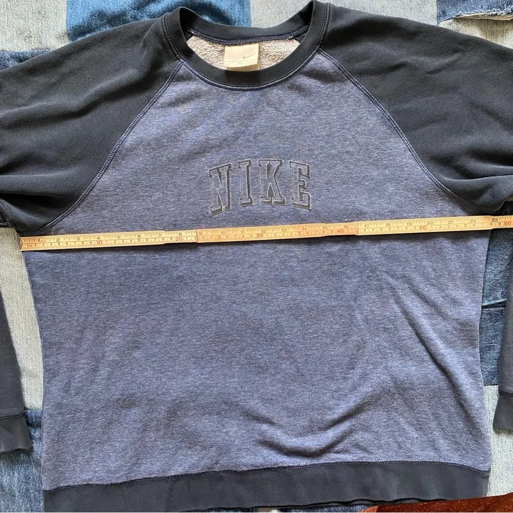 2000s sporty vtg nike spell out sweatshirt size XL